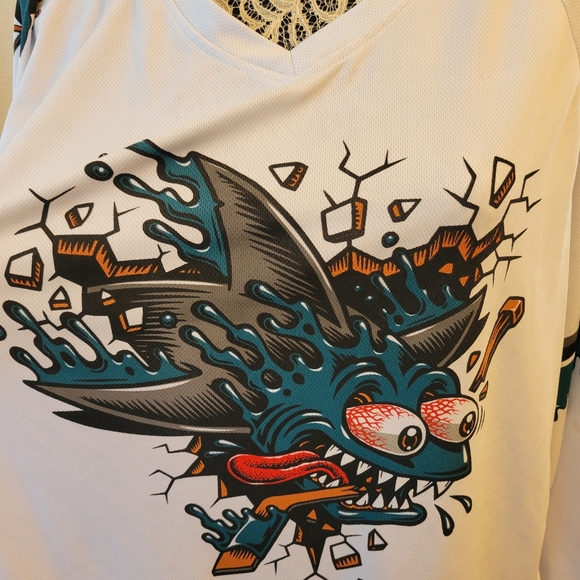 San Jose Sharks Jersey - Shark Freak (M) - Picture 2 of 10